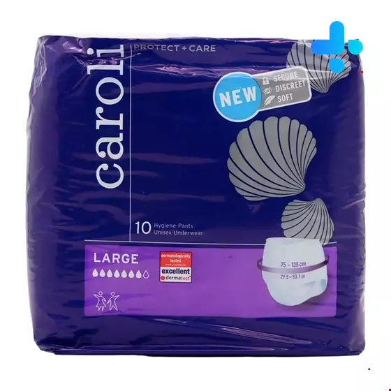 Caroli Protect Plus Care Larg Adult Protective Diaper 10 Pants