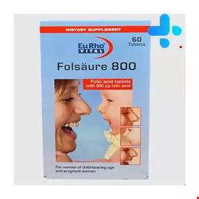 EuRho Vital Folic Acid 800mcg 60 Capsule