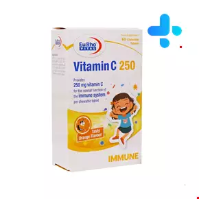 Eurho Vital Vitamin C 250 mg 60 Chewable Tablets