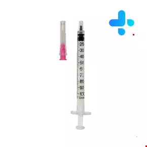Imed Insulin syringe of 100 units of volume of one milliliter 100 Pcs