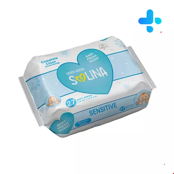 Seven Queen SOLINA CLEANSING FACIAL WIPES 27 PCS